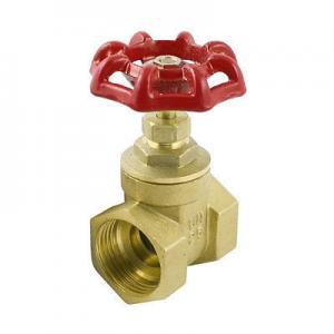 China DN15 Brass Water Valve Forged Brass Water Gate Valve With Iron Wheel Handle supplier