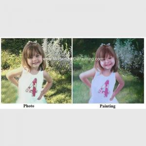 Children Portraits Painting Oil on Canvas Professional Photo to Painting Gift