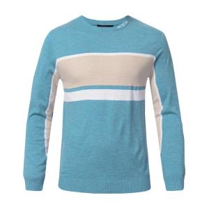 Color Block Mens Warm Winter Sweaters , Men's Cotton Pullover Sweaters