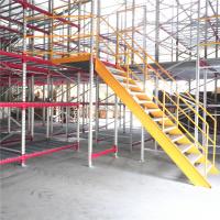 China 90mm Upright Shelving Supported Mezzanine Cantilever Multi Level Steel 800kg on sale