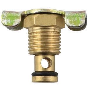 China 1/4'' Brass Air Hose Fitting , NPT Male Air Compressor Blowdown Valve With Handle supplier