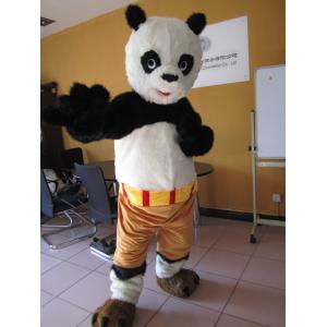 China trajes de encargo de la mascota de la panda de Kungfu de la historieta de los adultos con la felpa wholesale