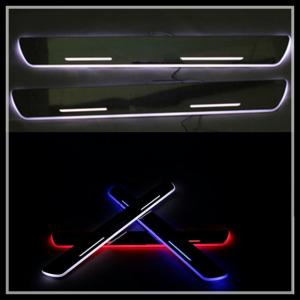 Car LED door sill plate light for Toyota Corrola RAV4 LED Door Sill LED moving door scuff