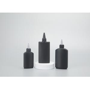 China 60 120 Ml Black Pet Plastic Tattoo Ink Bottle Squeeze Twist Top Cap Oil Applicator Bottle supplier