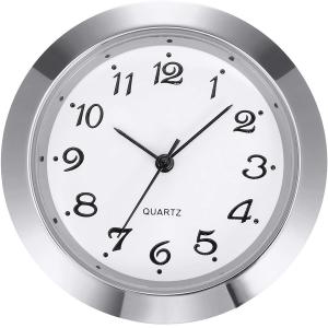 China Silver Frame 36mm watch insert mini clock insert wholesale
