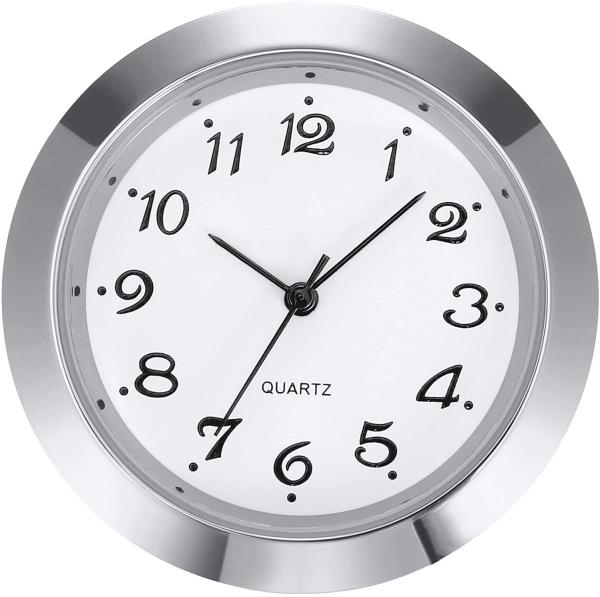 Silver Frame 36mm watch insert mini clock insert