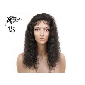 100% Brazilian Remy Full Lace Human Hair Wigs Curly Black Color For Stunning Women