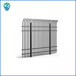 Black Aluminum Rail Fence Gate Commercial Industrial