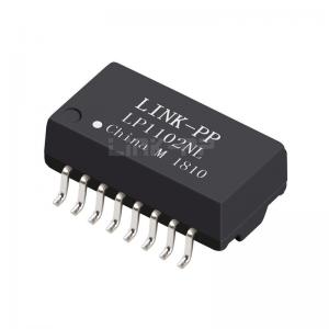 China Halo TG110-S055N2LF Compatible LINK-PP LP1102NL 10/100 Base-T Single Port SMD 16PIN Telecom Ethernet Lan Magnetics supplier