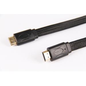 Flat Wire Braid Hdmi Audio Link Cable High Definition Plated Gold Head