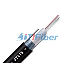 China Outdoor Multimode Fiber Optic Cable Black PE Jacket With Uni - Tube Gel - Filled Construction supplier