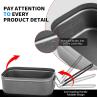 China Mess Tin Camping Bento Box ornaments Camping Cookware Kit Lunch Container Steaming Rack Set with Storage Bag Picnic wholesale