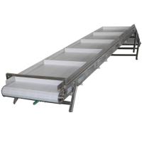 China Food Industry Conveyor Inclined Belt Plastic Table Top Chain Conveyor System on sale