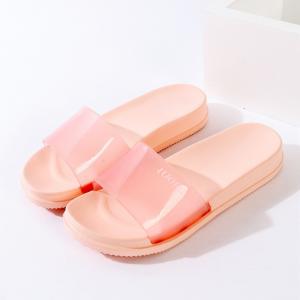 Household Womens Open Toe Bedroom Slippers , Couple Washable Indoor Slippers