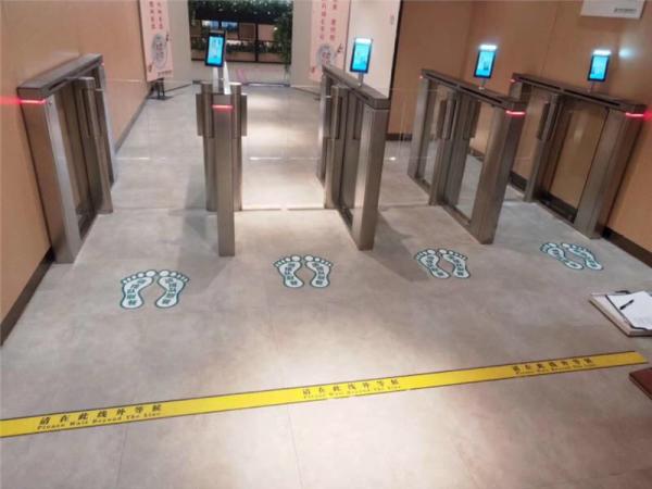 AI Dual WDR Camera Security Gate Facial Recognition Entry System