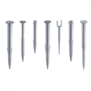China Stainless Steel Solar Screw Piles, Potovoltaic Mounting Foundation Ground Galvanized Earth Screw Anchors supplier
