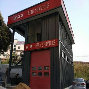 Two Storey Prefabricated Light Steel Structures Building Construction For Fire Services GB Standard