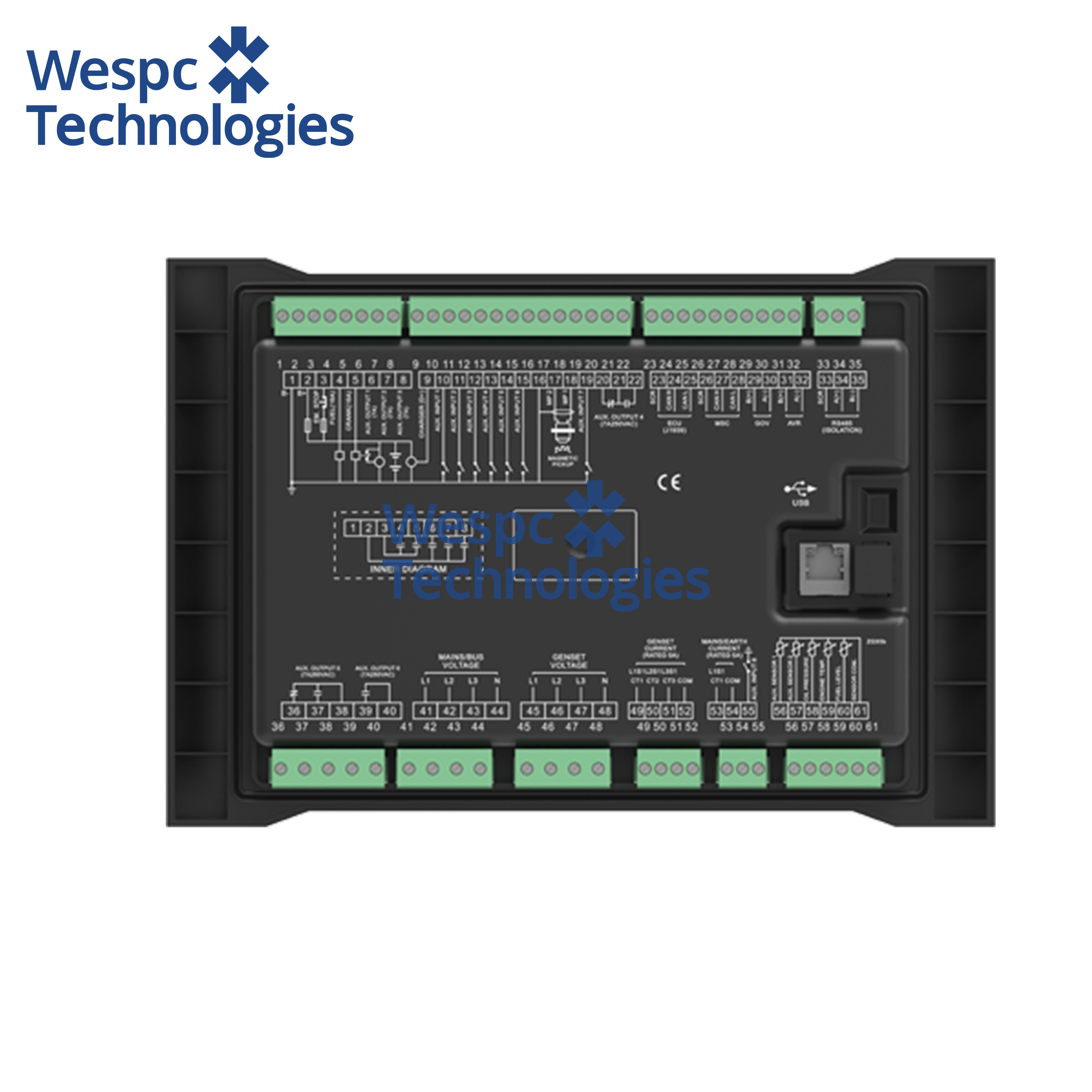 China WESPC Original Smartgen HGM9510 Automatic Transfer Switch Generator Controller wholesale