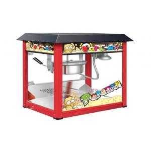 China Painting Iron Countertop Popcorn Machine With Organical Glass For Snack Shop supplier
