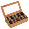China bamboo tea box empty tea box with special design high quality and eco-friendly wholesale