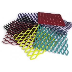 Powder coated expanded metal mesh