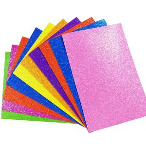 Multicolored Iridescent 3mm EVA Foam Glitter Sheets A4 Size 20cmx30cm