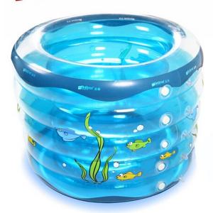 China New Kids Baby Swimming Pools Inflatable Bathtub Toddler Water Fun 5-Ring Pool supplier