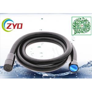 Black Color Painting Toilet Bathroom Shower Hose With Wall Bracket And 1/2"-3/4" Converted Screw