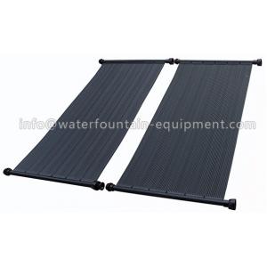 China Black Outdoor Plastic Solar Swimming Pool Heaters UV Stable High Efficient supplier