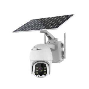 Wifi Outdoor PTZ Camera 1080P 2 Way Audio Surveillance Solar CCTV Camera With Sim Card