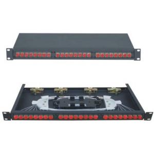 China GPZ /RM - SC12 FC24 Rack-Mounted Fiber Optic Patch Panel 480 * 250 * 1U wholesale