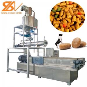China Pufffed Twin Screw Exruder Wet Pet Dog Cat Food Processing Plant supplier