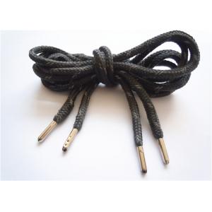 China Elastic Black Flat Shoe Laces / Basketball Shoe Laces Durable supplier