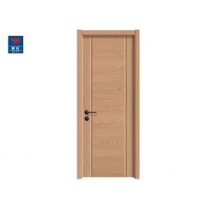 China Waterproof Eco-Friendly Wood Plastic Panel Modern Bathroom Design Interior WPC Doors supplier