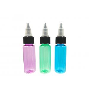 Multi Colors Plastic Squeeze Dropper Bottles Purple Green With Tip Cover