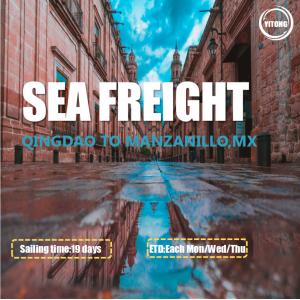 FOB CIF International Ocean Freight From Qingdao To Manzanillo Mexico
