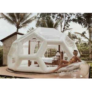 0.6mm PVC Inflatable Jungle Bubble Lodge Tent Football Shape