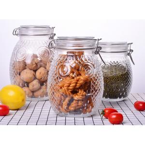 China Owl Shape Tea Glass Jar Container / Glass Storage Jar With Silicon On Lid supplier
