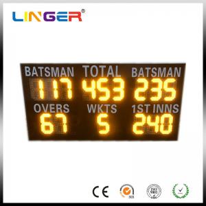 China Commercial Led Cricket Scoreboard , Electronic Sports Scoreboard IP54 / IP65 Waterproof supplier