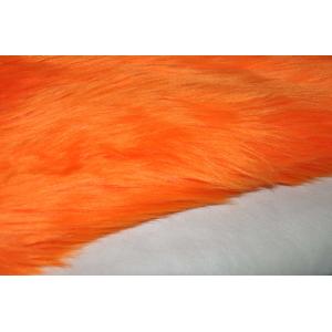 orange color  150cm Long Hair Faux Fur  Faux Fox Fabric，Showcase your personality and make your space stand out