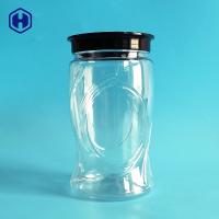 China Leak Proof Clear 1000ML PET Food Packaging Jar World Cup Shape on sale