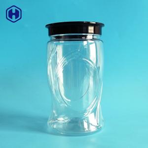 China Leak Proof Clear 1000ML PET Food Packaging Jar World Cup Shape supplier