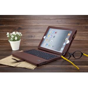 China Brown ABS keys Ipad3 Bluetooth Keyboard Case support Iphone 3G, 3GS supplier