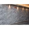 China Silver Grey Marble Stone Tile Slab For Kitchen / Bathroom CE Approval wholesale