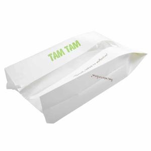 White Food Grade Kraft Paper Bag with Clear Window
