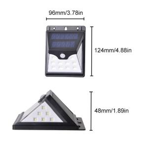China Infrared 22 Leds Solar Powered LED Wall Light Motion Sensor IP65 180° wholesale