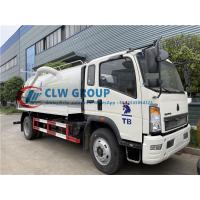 China Howo 8 Tons Carbon Steel Vacuum Septic Tanker Truck on sale