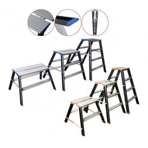 China Portable Aluminum Folding Step Stool , 2x2 Aluminum Household Ladder supplier