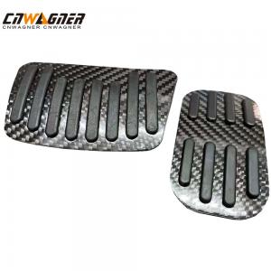 Carbon Fiber Car Clutch And Brake Pedal Pads For Toyota CHR Yize