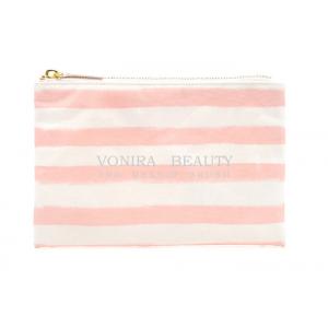 Stripe Pencil Case Pouch Purse Cosmetic Makeup Bag Storage Student Stationery Zipper Wallet